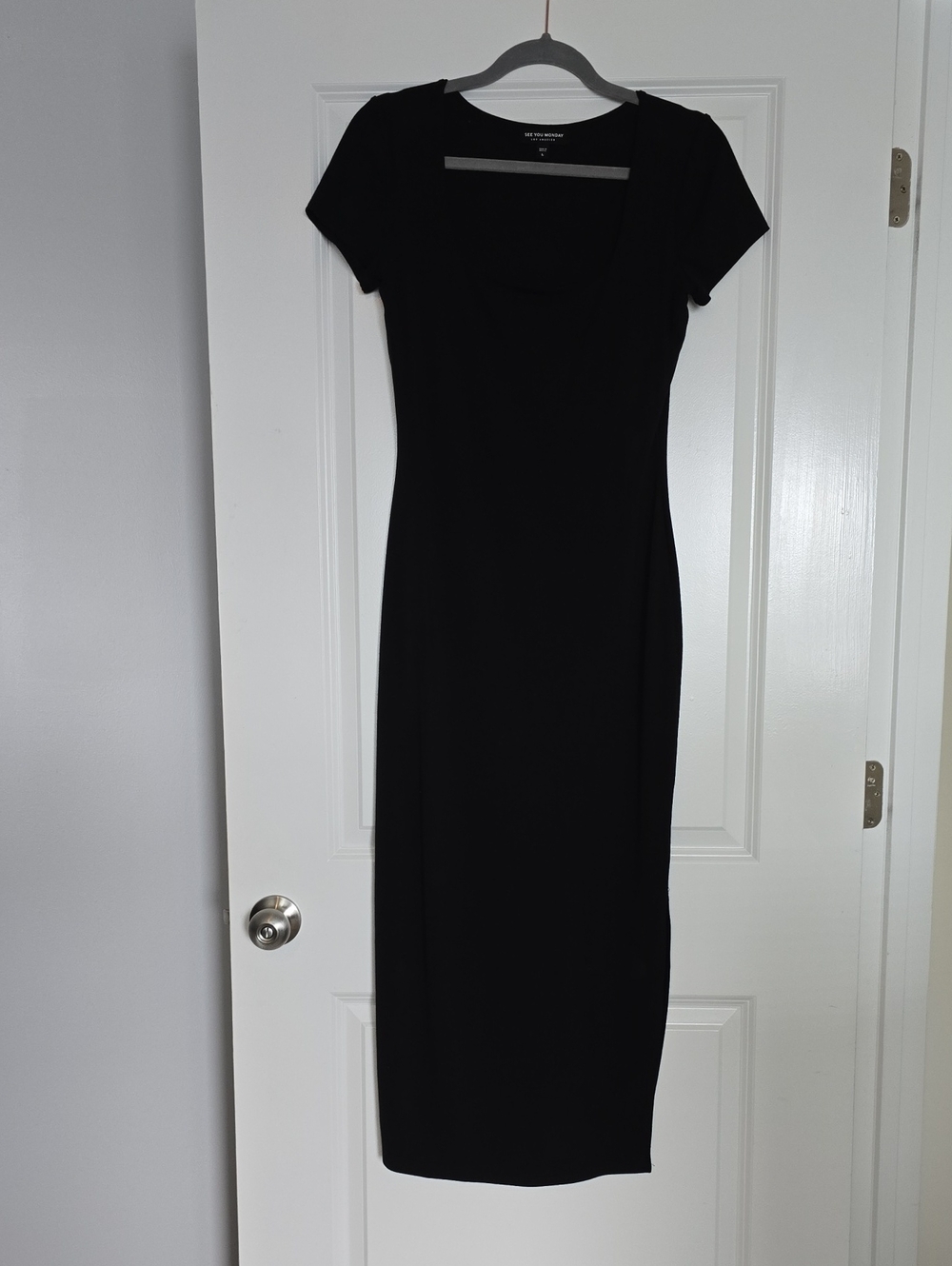 See You Monday Black Maxi Dress